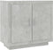 vidaXL - Dressoir - 80x40x75 - cm - bewerkt - hout - betongrijs