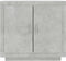 vidaXL - Dressoir - 80x40x75 - cm - bewerkt - hout - betongrijs
