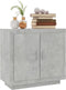 vidaXL - Dressoir - 80x40x75 - cm - bewerkt - hout - betongrijs