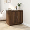 vidaXL - Dressoir - 80x40x75 - cm - bewerkt - hout - bruin - eikenkleur