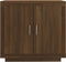 vidaXL - Dressoir - 80x40x75 - cm - bewerkt - hout - bruin - eikenkleur