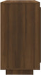 vidaXL - Dressoir - 80x40x75 - cm - bewerkt - hout - bruin - eikenkleur
