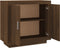vidaXL - Dressoir - 80x40x75 - cm - bewerkt - hout - bruin - eikenkleur