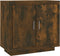 vidaXL - Dressoir - 80x40x75 - cm - bewerkt - hout - gerookt - eikenkleurig