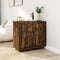 vidaXL - Dressoir - 80x40x75 - cm - bewerkt - hout - gerookt - eikenkleurig