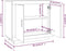 vidaXL - Dressoir - 80x40x75 - cm - bewerkt - hout - gerookt - eikenkleurig