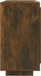 vidaXL - Dressoir - 80x40x75 - cm - bewerkt - hout - gerookt - eikenkleurig