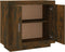 vidaXL - Dressoir - 80x40x75 - cm - bewerkt - hout - gerookt - eikenkleurig