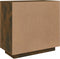 vidaXL - Dressoir - 80x40x75 - cm - bewerkt - hout - gerookt - eikenkleurig