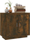 vidaXL - Dressoir - 80x40x75 - cm - bewerkt - hout - gerookt - eikenkleurig