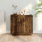 vidaXL - Dressoir - 80x40x75 - cm - bewerkt - hout - gerookt - eikenkleurig