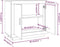 vidaXL - Dressoir - 80x40x75 - cm - bewerkt - hout - grijs - sonoma - eikenkleurig