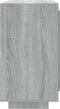 vidaXL - Dressoir - 80x40x75 - cm - bewerkt - hout - grijs - sonoma - eikenkleurig