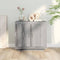 vidaXL - Dressoir - 80x40x75 - cm - bewerkt - hout - grijs - sonoma - eikenkleurig