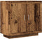 vidaXL - Dressoir - 80x40x75 - cm - bewerkt - hout - oud - houtkleurig
