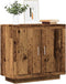 vidaXL - Dressoir - 80x40x75 - cm - bewerkt - hout - oud - houtkleurig