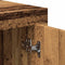 vidaXL - Dressoir - 80x40x75 - cm - bewerkt - hout - oud - houtkleurig