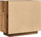 vidaXL - Dressoir - 80x40x75 - cm - bewerkt - hout - oud - houtkleurig