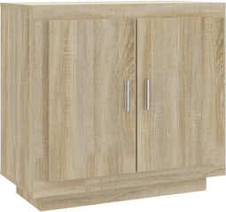 vidaXL - Dressoir - 80x40x75 - cm - bewerkt - hout - sonoma - eikenkleurig