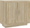 vidaXL - Dressoir - 80x40x75 - cm - bewerkt - hout - sonoma - eikenkleurig