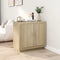 vidaXL - Dressoir - 80x40x75 - cm - bewerkt - hout - sonoma - eikenkleurig
