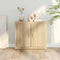 vidaXL - Dressoir - 80x40x75 - cm - bewerkt - hout - sonoma - eikenkleurig