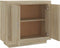 vidaXL - Dressoir - 80x40x75 - cm - bewerkt - hout - sonoma - eikenkleurig