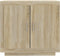 vidaXL - Dressoir - 80x40x75 - cm - bewerkt - hout - sonoma - eikenkleurig