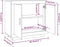 vidaXL - Dressoir - 80x40x75 - cm - bewerkt - hout - sonoma - eikenkleurig