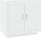 vidaXL - Dressoir - 80x40x75 - cm - bewerkt - hout - wit