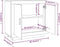 vidaXL - Dressoir - 80x40x75 - cm - bewerkt - hout - wit