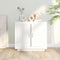 vidaXL - Dressoir - 80x40x75 - cm - bewerkt - hout - wit