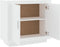vidaXL - Dressoir - 80x40x75 - cm - bewerkt - hout - wit
