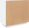 vidaXL - Dressoir - 80x40x75 - cm - bewerkt - hout - wit