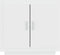 vidaXL - Dressoir - 80x40x75 - cm - bewerkt - hout - wit