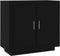 vidaXL - Dressoir - 80x40x75 - cm - bewerkt - hout - zwart