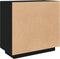 vidaXL - Dressoir - 80x40x75 - cm - bewerkt - hout - zwart