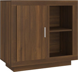 vidaXL - Dressoir - 80x40x75 - cm - bruin - eikenkleur