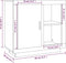 vidaXL - Dressoir - 80x40x75 - cm - bruin - eikenkleur