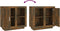 vidaXL - Dressoir - 80x40x75 - cm - gerookt - eikenkleurig