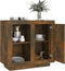 vidaXL - Dressoir - 80x40x75 - cm - gerookt - eikenkleurig