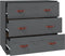 vidaXL - Dressoir - 80x40x75 - cm - massief - grenenhout - grijs