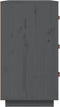 vidaXL - Dressoir - 80x40x75 - cm - massief - grenenhout - grijs