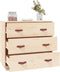 vidaXL - Dressoir - 80x40x75 - cm - massief - grenenhout - honingbruin