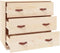 vidaXL - Dressoir - 80x40x75 - cm - massief - grenenhout - honingbruin