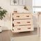 vidaXL - Dressoir - 80x40x75 - cm - massief - grenenhout - honingbruin
