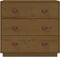 vidaXL - Dressoir - 80x40x75 - cm - massief - grenenhout - honingbruin