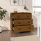 vidaXL - Dressoir - 80x40x75 - cm - massief - grenenhout - honingbruin