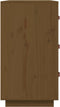 vidaXL - Dressoir - 80x40x75 - cm - massief - grenenhout - honingbruin