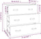 vidaXL - Dressoir - 80x40x75 - cm - massief - grenenhout
